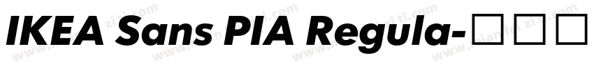 IKEA Sans PIA Regula字体转换
